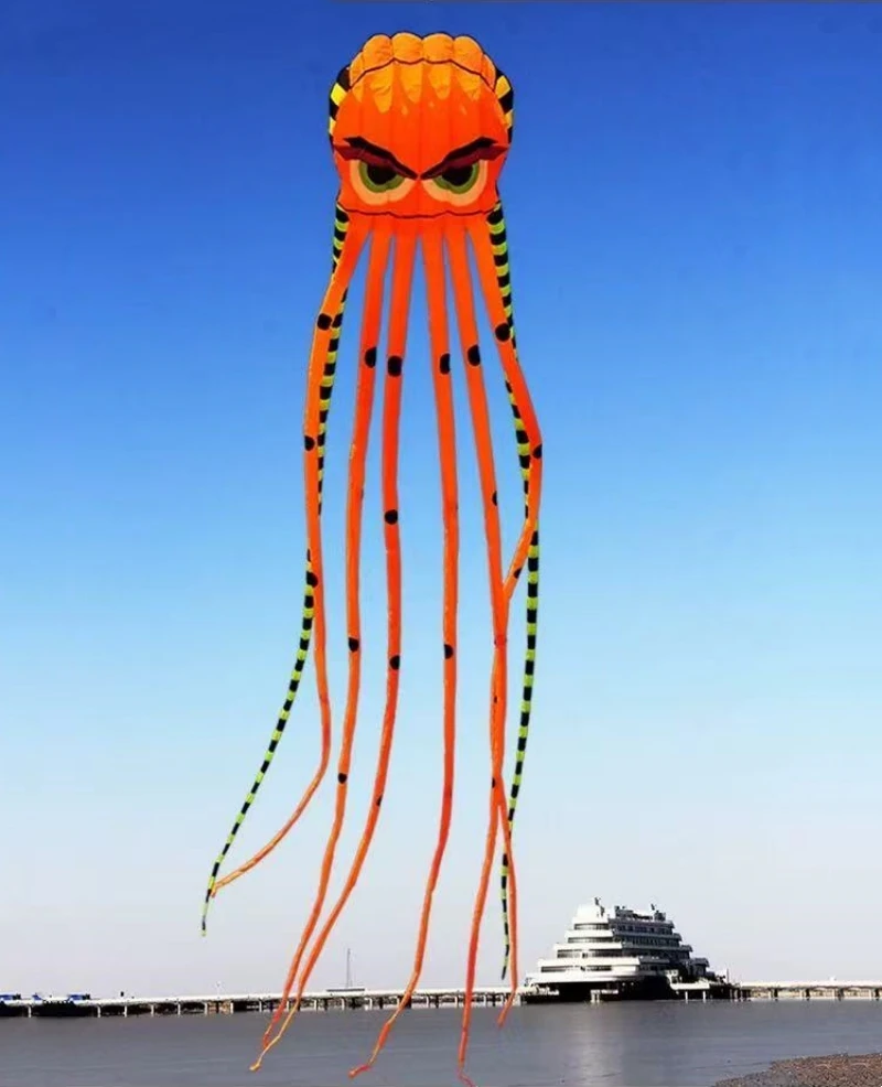 800cm octopus kites flying for adults kites inflatable toys wind kites large kite reel pilot kite lifter toys beach kites koi