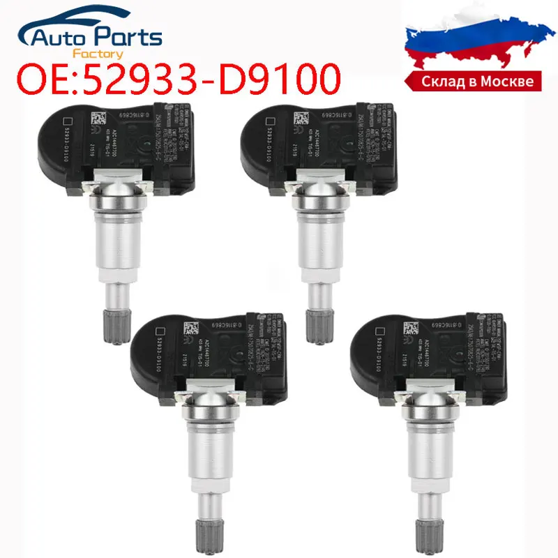 

4 PCS TPMS Tire Pressure Sensor For Kia Cadenza k7 17-18 Sportage / NIRO 17-19 SORENTO 18-19 52933-D9100 52933D9100 433Mhz