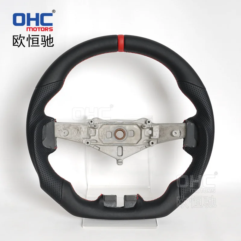 For JEEP Wrangler15 models of American  modified and upgraded sports flat-bottom full-leather off-road vehicle steering