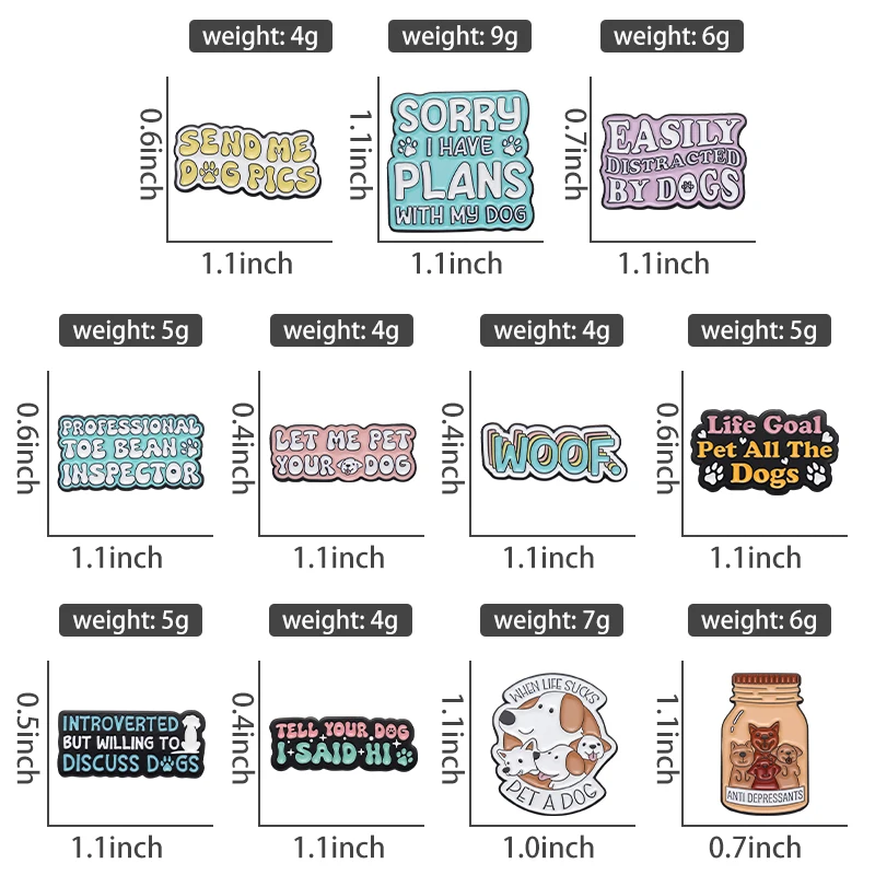 Let Me Pet Your Dog Enamel Pin Custom Funny Quotes Pet Dog Brooches Lapel Backpack Badge Metal Jewelry Gift for Dog Lovers