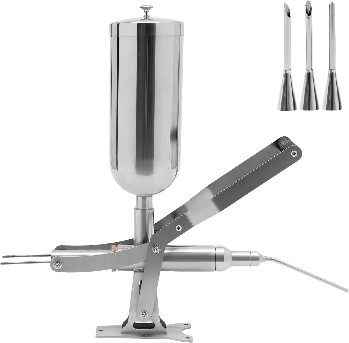 

Donut Filler Machine 5L, Manual Donut Jelly Filler Injector Machine, Stainless Steel Donut Churros Filler Jelly Cream Filling Ma