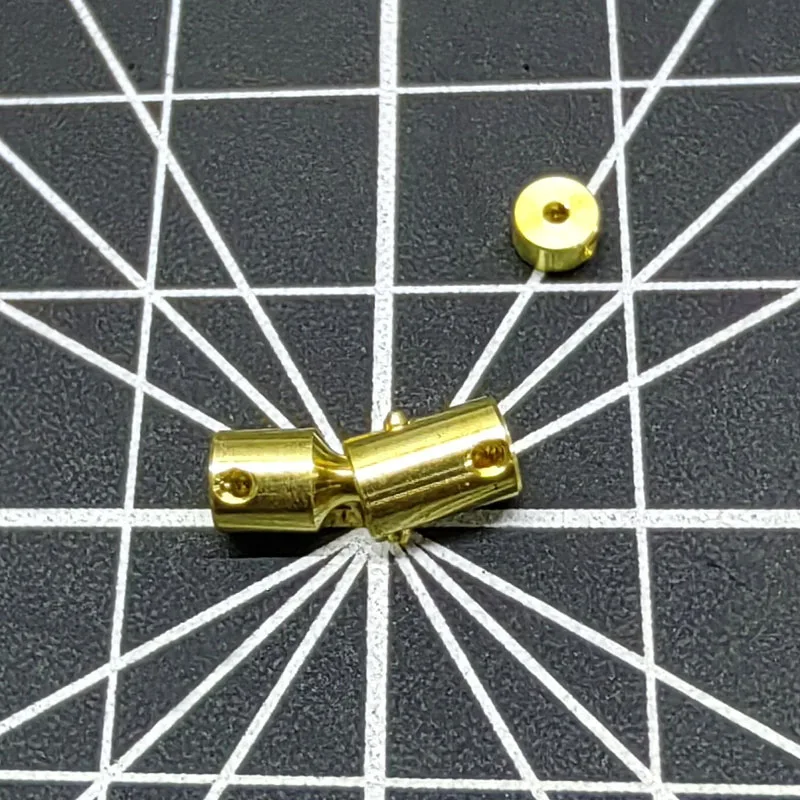 5PCS 1mm 1.5mm 2mm Hole Dia Universal Coupler Male/Female Ball Head Joint 4mm OD Shaft Collar Connecting Parts for RC Boat Model