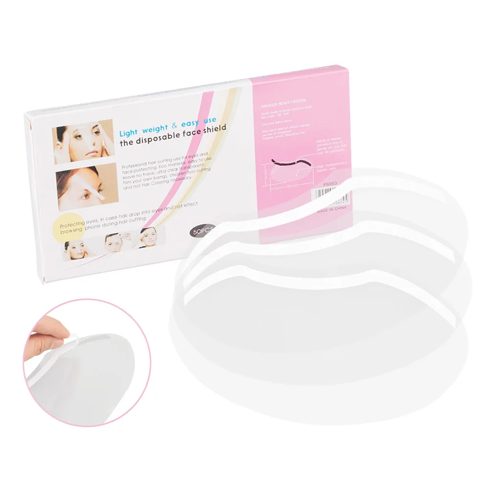 

Disposable 50PCS Eyebrow Microblading Permanent Makeup Shower Visors Face Shields Masks for Hairspray Salon Tattoo Supplies