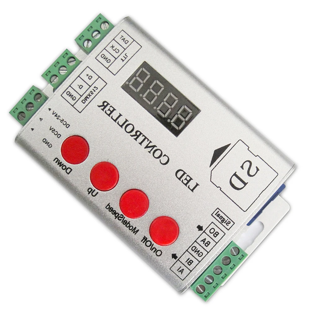 DC5-12V LED Strip Controller RGB WS2811 WS2812 Pixels Smart LED Controller Built in 102 Patterns Multiple synchronizations