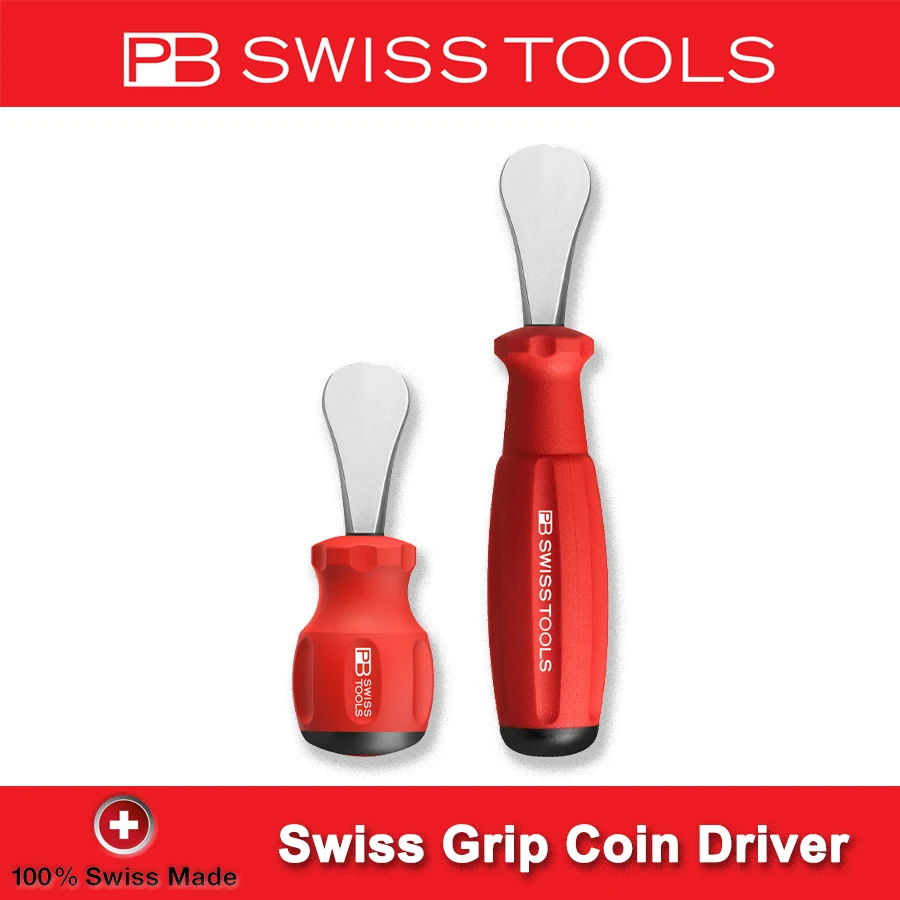 Swiss Pb-pequena Chave de Fenda com Swissgrip Handle Flat Shaped Curto Pequeno Parafuso Faça Você Mesmo Hand Tool 8125.945 842. 9-45