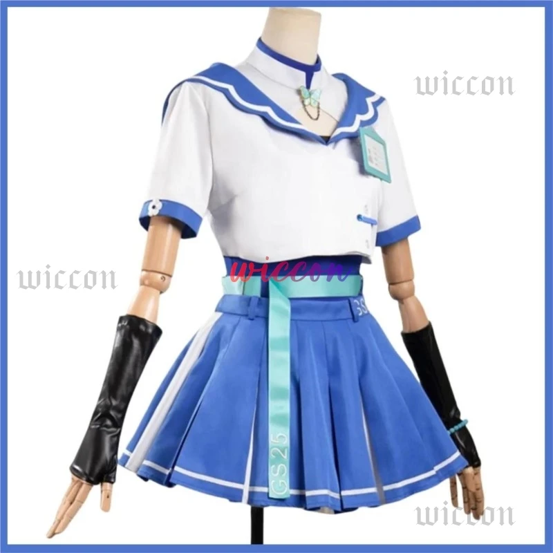 Game Wuthering Waves Camellya Cosplay Costume Doujin Wig Japanese JK Uniform Skirt Woman Suit in Stock Kawaii JK Suit