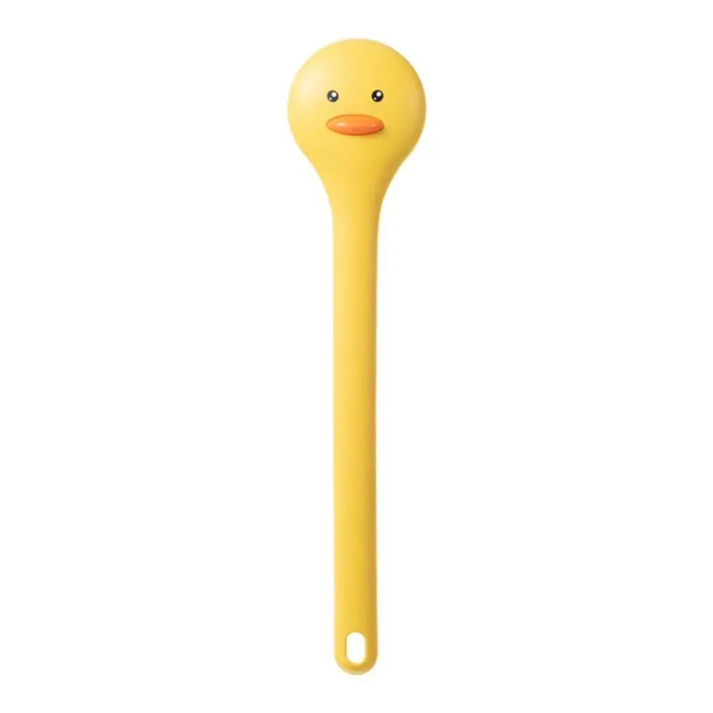 Cute Duck Bathing Brush Long Handle Soft Bristles Boby Rubbing Tool Hang Hole Skin Massager Shower Scrubber Boys and Girls