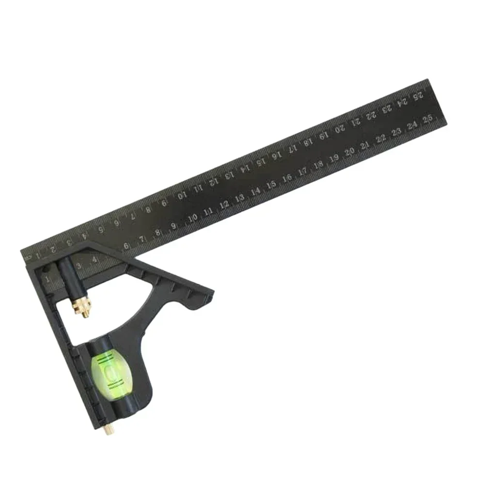 Angle Square Measuring Tools Set Precise Phenolic Plastic Aluminium Durable Adjustable Combination Spirit Level 15/20/25cm