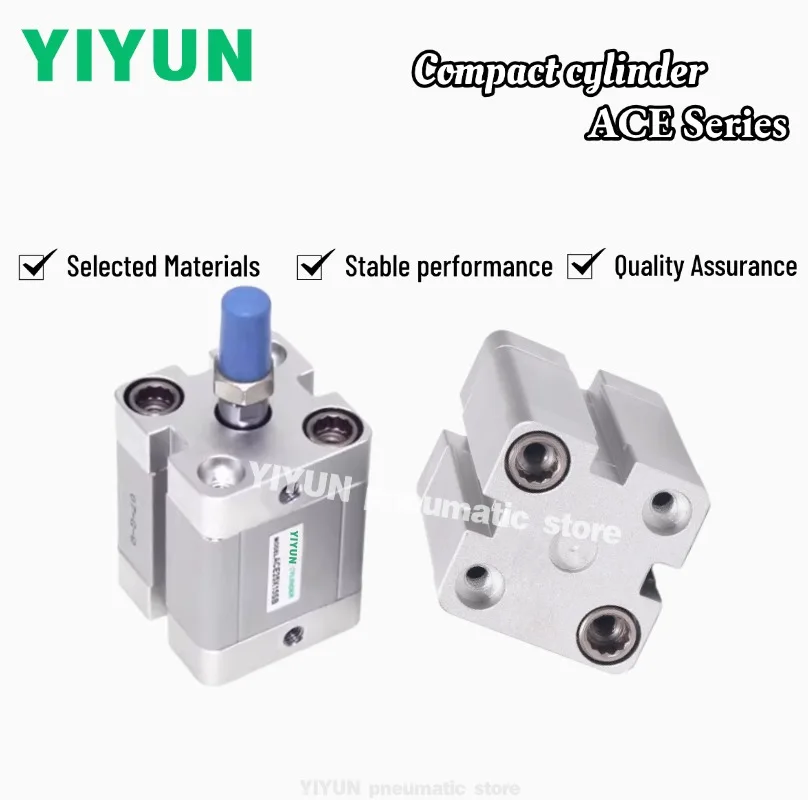 

ACE50,ACE63X5S,ACE63X10S,ACE63X15S,X20X25X30X35X40X45X50X55X60X70X75X80X90X100S YIYUN Тонкий цилиндр серии ACE