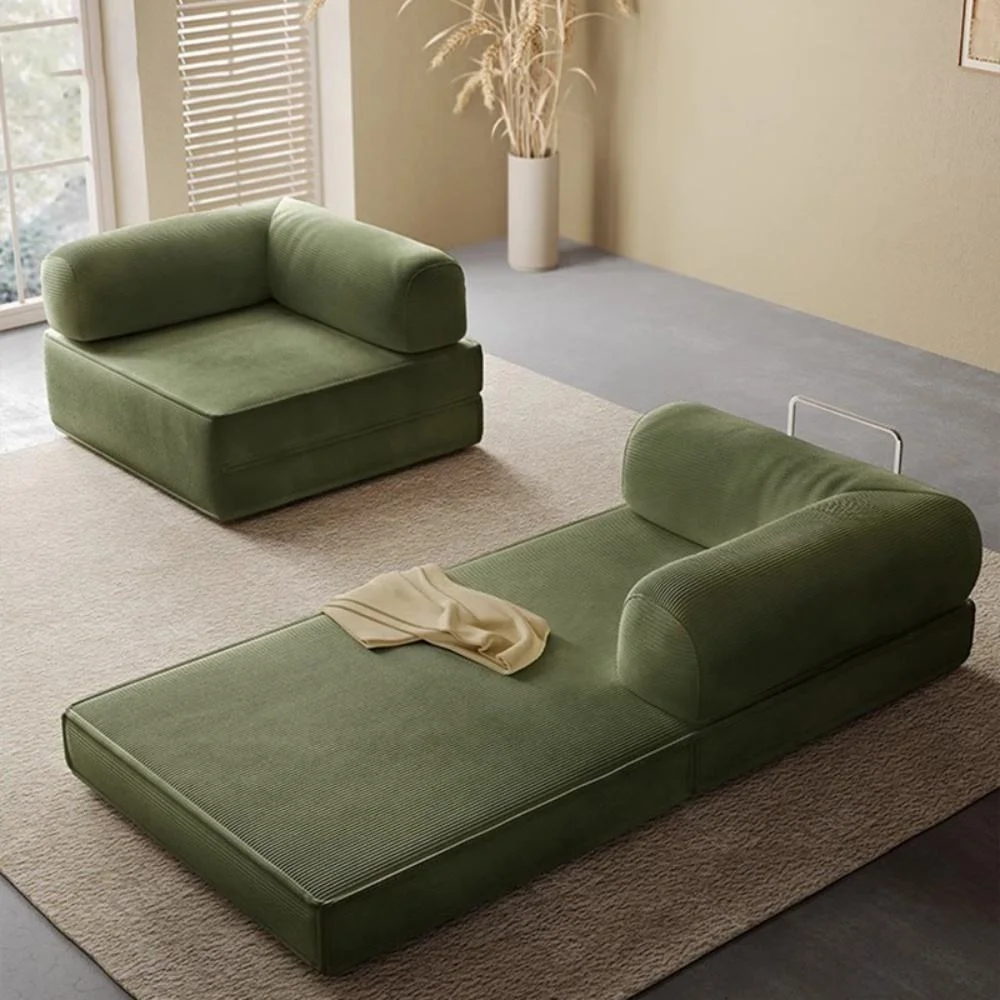 Compression Extendable Convertible Full Sponge Folding Sofa Bed for Small Apartment and Villa