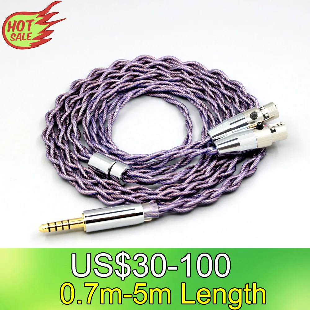 

Type2 1.8mm 140 cores litz 7N OCC Headphone Earphone Cable For Abyss AB 1266 Phi TC Dual Mini xlr 3 pin head(amame) LN008681