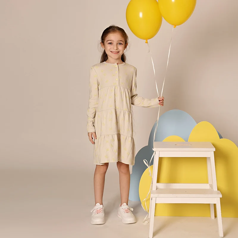 AA SS25 - Bow / Sailboat Print Soft Ribbed Outfit for Girls, Boys and Babies Girls Dress and Sleeveless Baby Romper Clothing