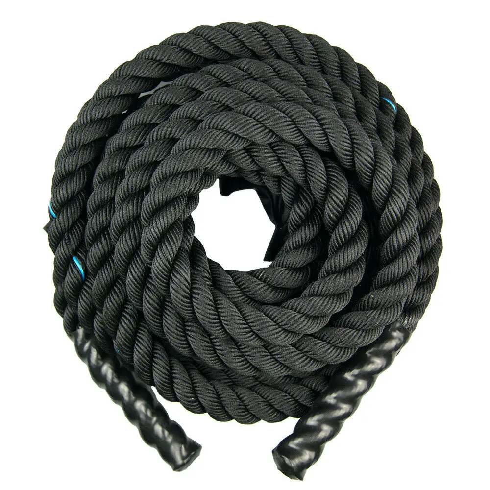 

Factory Custom logo Training Gym Battle Rope 25mm 38mm 50mm for Fitness Undulation Sports Cross Fitness Battle Rope