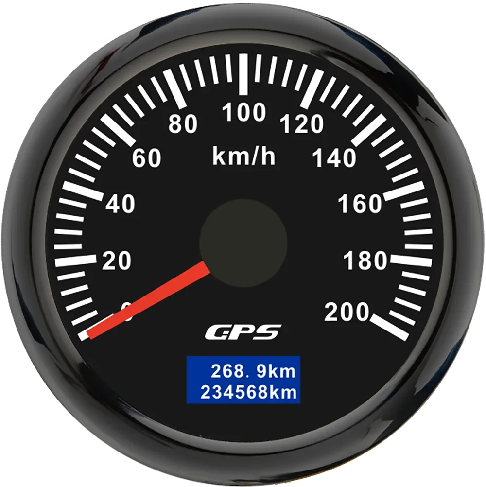 30/60/80/120/200 Km/h GPS Snelheidsmeter 52 MM Auto Vrachtwagen Snelheidsmeter meter Met GPS Antenne Met 7 Kleur Backlight 9-32 V