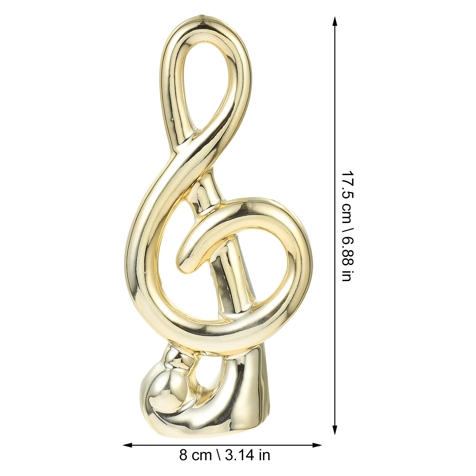 

Ceramic Music Note Sculpture Unique Abstract Design Desktop Ornament Tabletop Decoration Home Ceramic Music Note
