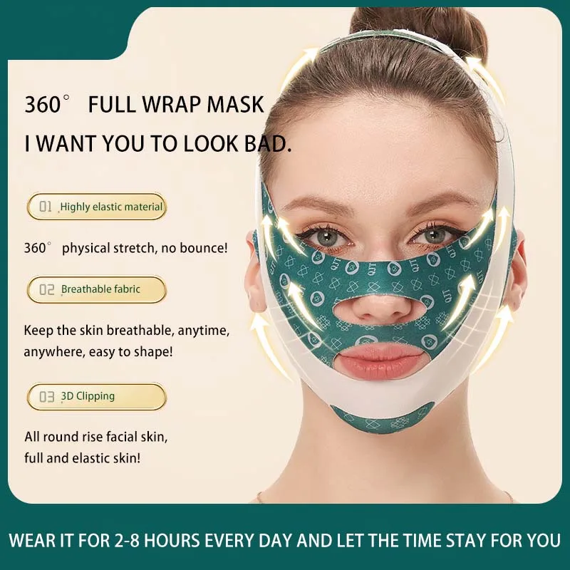 Adjustable V Face Bandage Lift Up Belt Reduce Double Chin Face Sculpting Sleeping Mask Facial Skin Care Tool Face Lifting Tapes