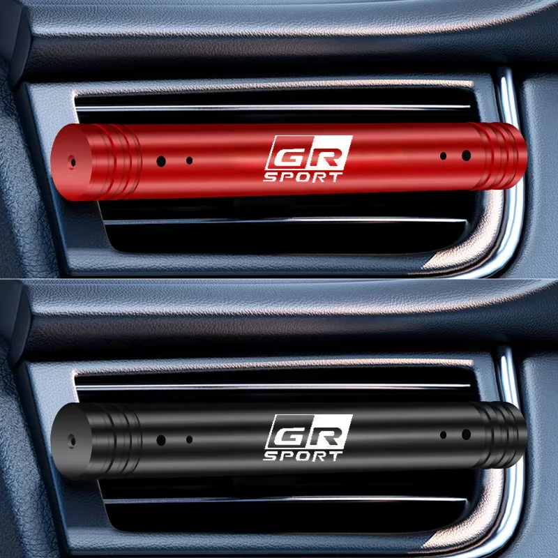 Car Air Outlet Perfume Aromatherapy with Freshener For GR Sport Gazoo Racing RAV4 C-HR Prado Camry Mirai Vitz Avensis Accessorry