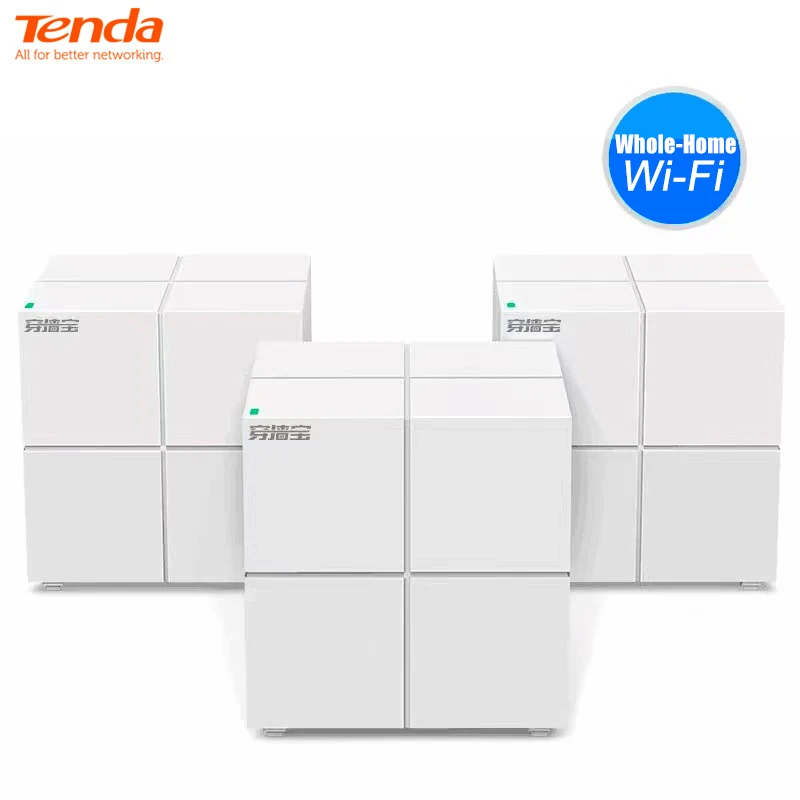 

Беспроводной гигабитный маршрутизатор Tenda MW6 Mesh 11AC, двухдиапазонный, 2,4G/5,0 ГГц, система покрытия Wi-Fi для всего дома, мостовой повторитель дальнего действия