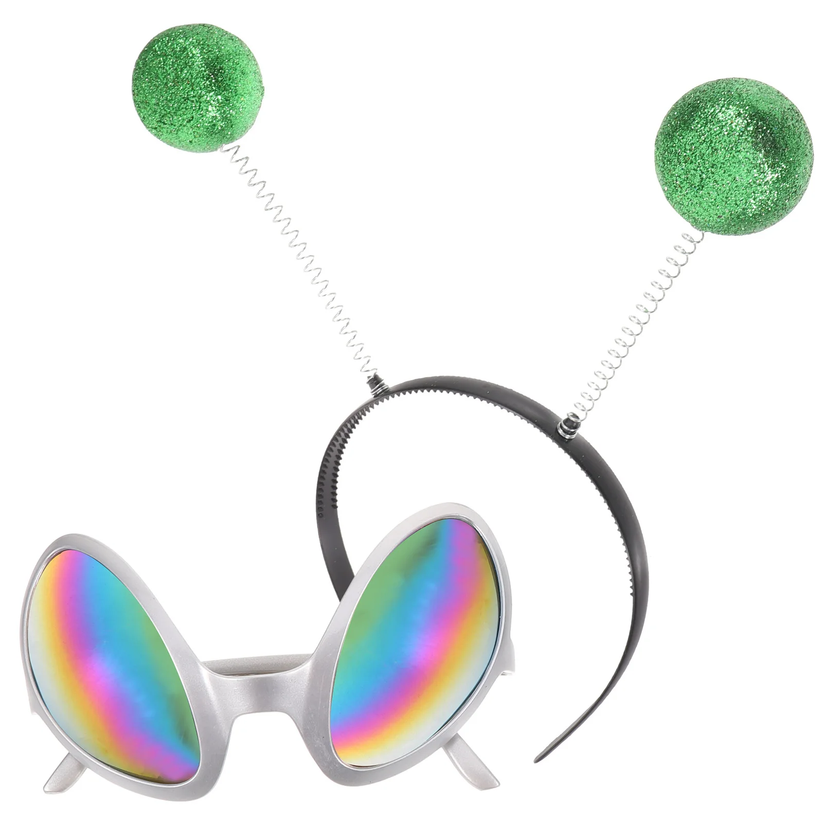 1 Zestaw Śmieszna Opaska na Głowę z Motywem Saucer Man, Ozdobna Opaska do Włosów na Festiwal, Imprezę, Cosplay, Akcesoria do Kostiumu