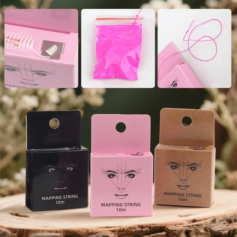 4 ألوان الحاجب الوشم الموضوع ماركر الموضوع حاكم مساعد خط الرسم مع الحبر تحديد المواقع رسم الخرائط صندوق خط أدوات الحواجب #3