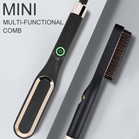 Electric Beard Straightening Comb Heated Men Hair Comb Multifunctional Beard Straightener Brush for Men