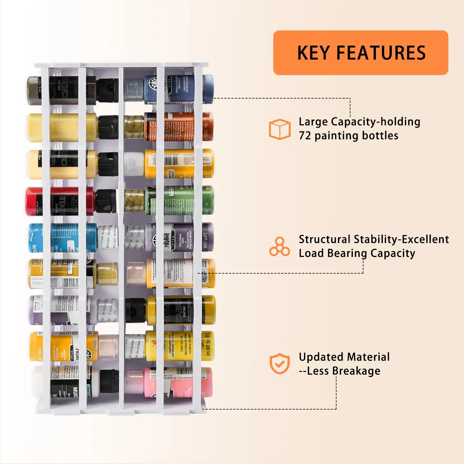 Rotating Display Cabinet Tower 2 Pack 72 Slot PVC Foam Board Living Room Curio Stand For Figurines And Collectibles view 4