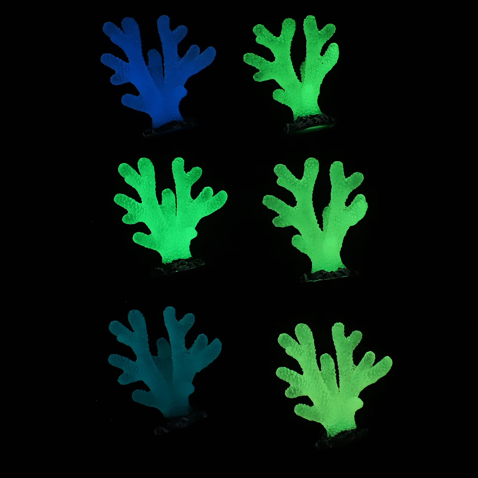 

12 Pcs Coral Resin Mini Aquarium Decor Red Blue Green Yellow Purple 2 Pink 2 Break Resistance Steady Fish Tank Pet