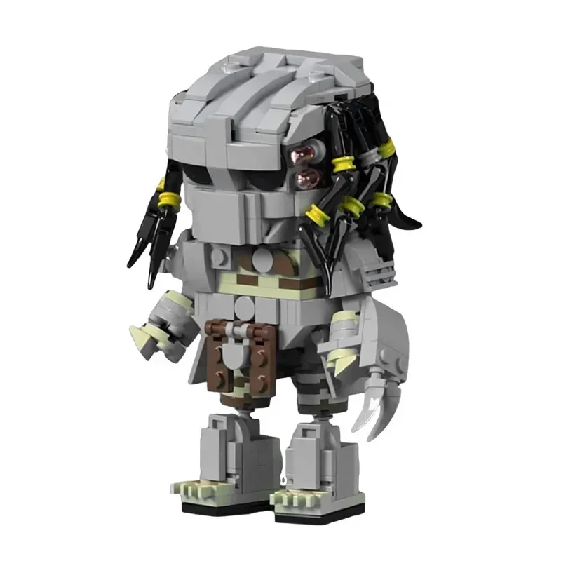 BuildMoc For Aliens Predators Monster Brickheadz Building Blocks Kit Horror Hunter Animal Idea mattoni giocattoli per bambini regalo per bambini