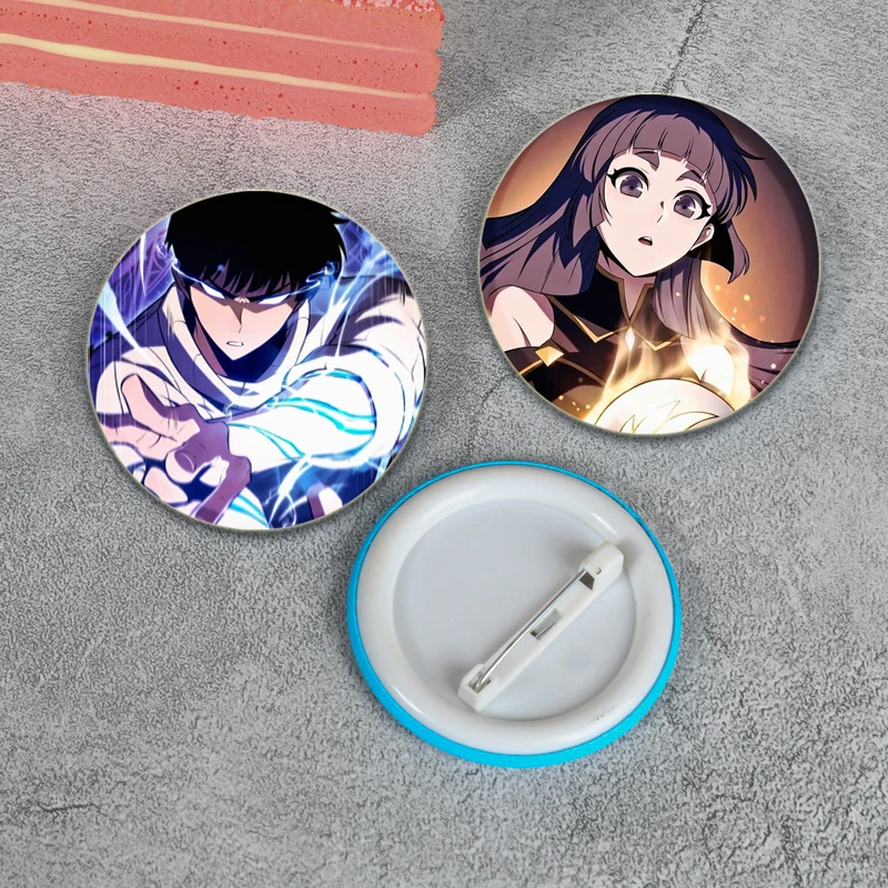 32/58mm Anime I'm The Max-Level Newbie Badge Round Soft Button Pin Creative Brooch for Backpack Clothes Decoration Fashion Gifts