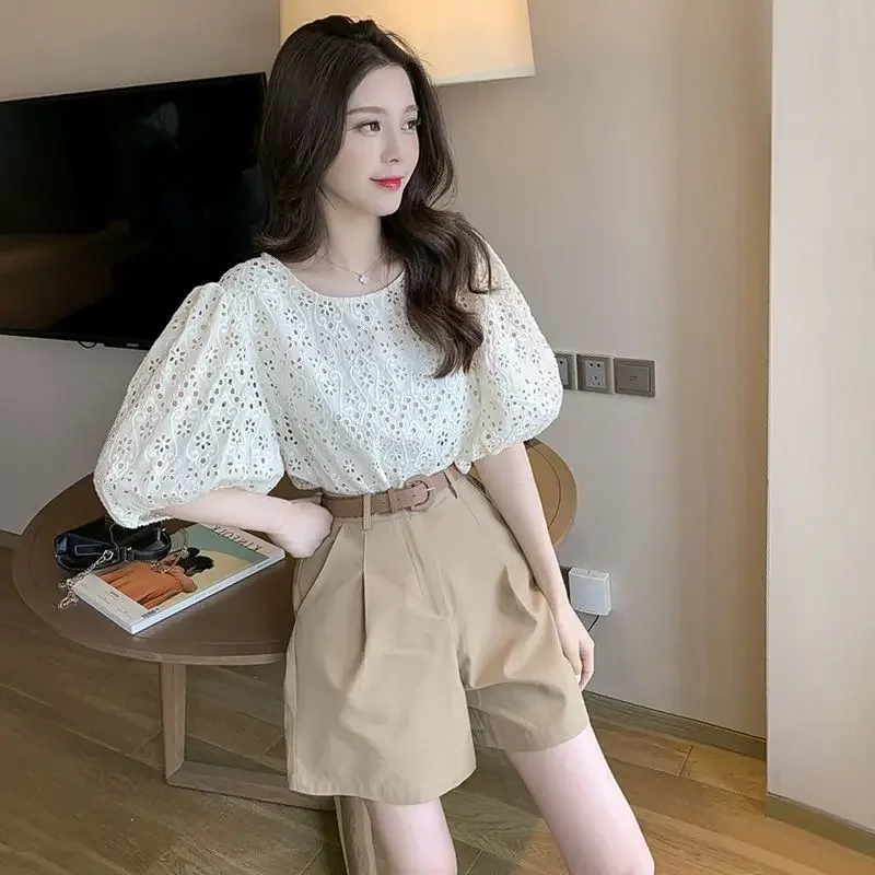 

Korean Style Woman Shorts Summer Fashion 2024 New Outfit Casual Complete Two Light Novelties Kit Short Sets for Women 2 Pieces