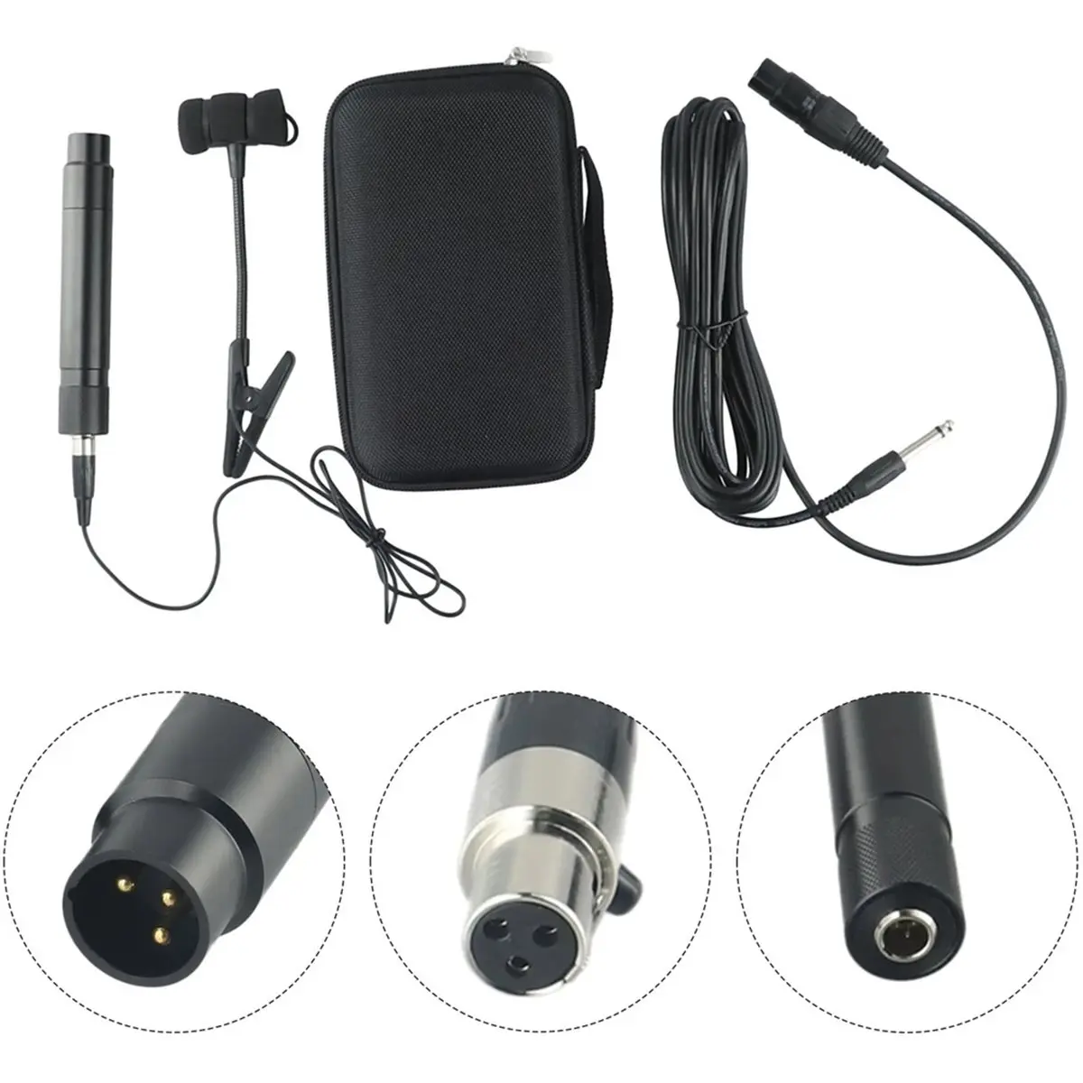 11·11coupon-saxophone-microphone-clip-musical-instrument-portable-3-pin-trumpet-sax-omnidirectional-wired-mic-suit-with-5m-cable