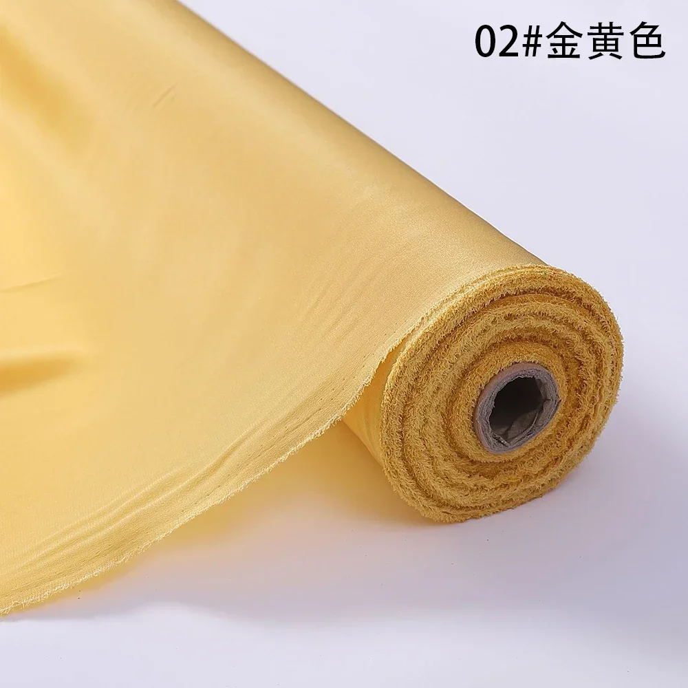 100% Pure Silk CDC(crepe De Chine)  Fabric 114CM Width 16 Momme Natural Mulberry Silk Fabric High-quality Plain Crepe Satin