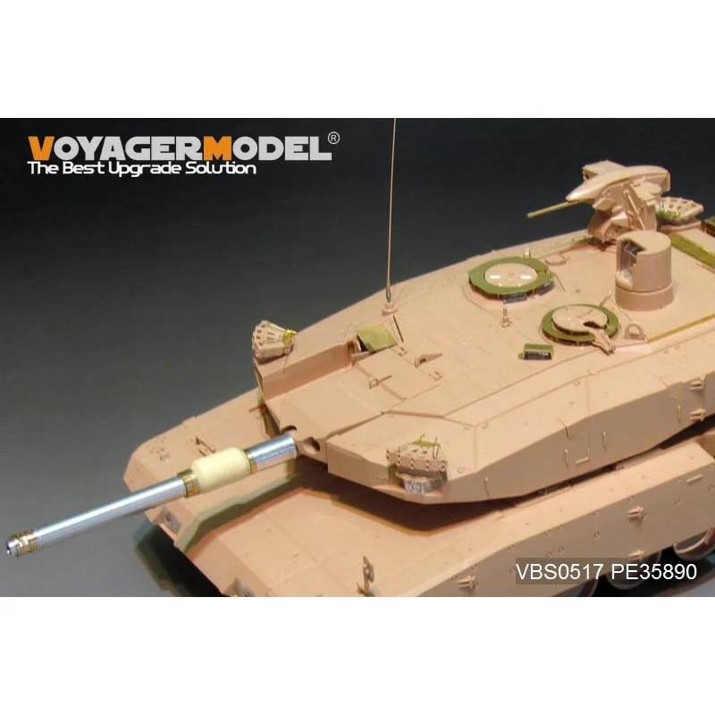 Voyager Model VBS0517 Modern German Rh-M-120 L/44 120mm Gun Barrel w/machine gun(Leopard2A4 Revolution 1)（GP）