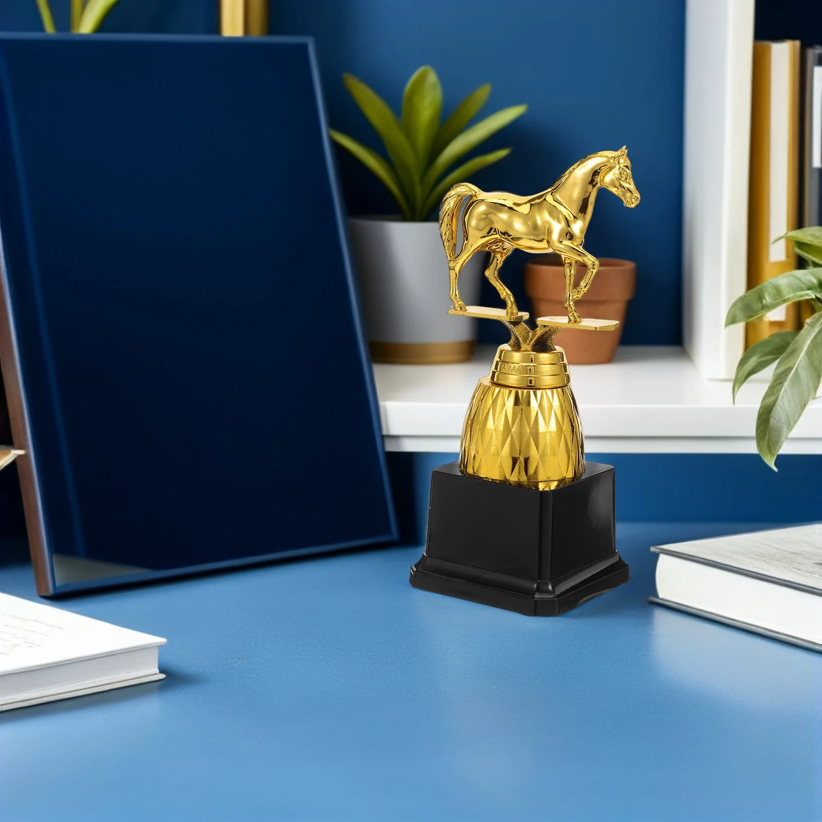 

2 Pcs Party Trophy Basketball Prize Cup Competition Award Gold Awards Trophies Plastic Football