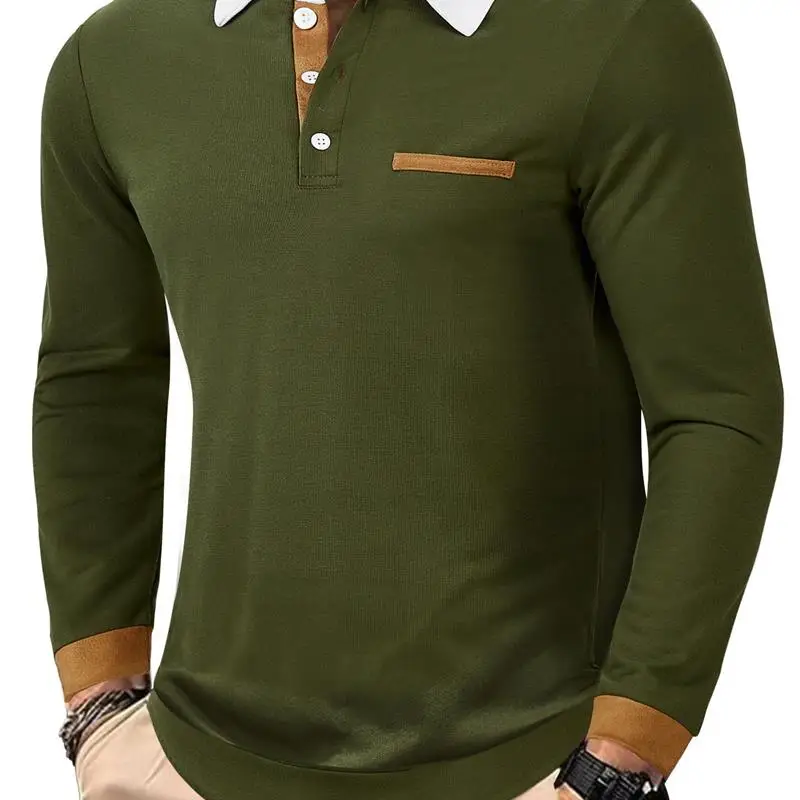 

Autumn Winter Men's Long Sve irt Casual Riding irt Stand Collar Base Layer Clothing Comfortable Breathable Reflec...