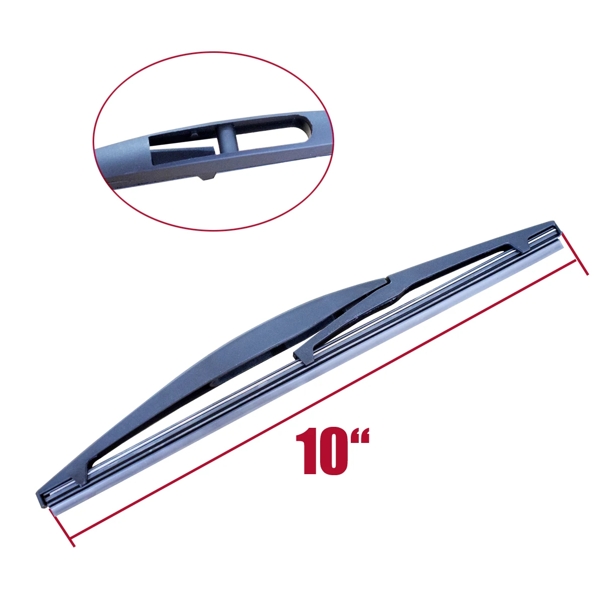 Pára-brisas do carro híbrido Wiper Blade, pára-brisas, auto limpadores acessórios, apto para Suzuki sx4 YC102010-sx4, 10 ", 1Pc