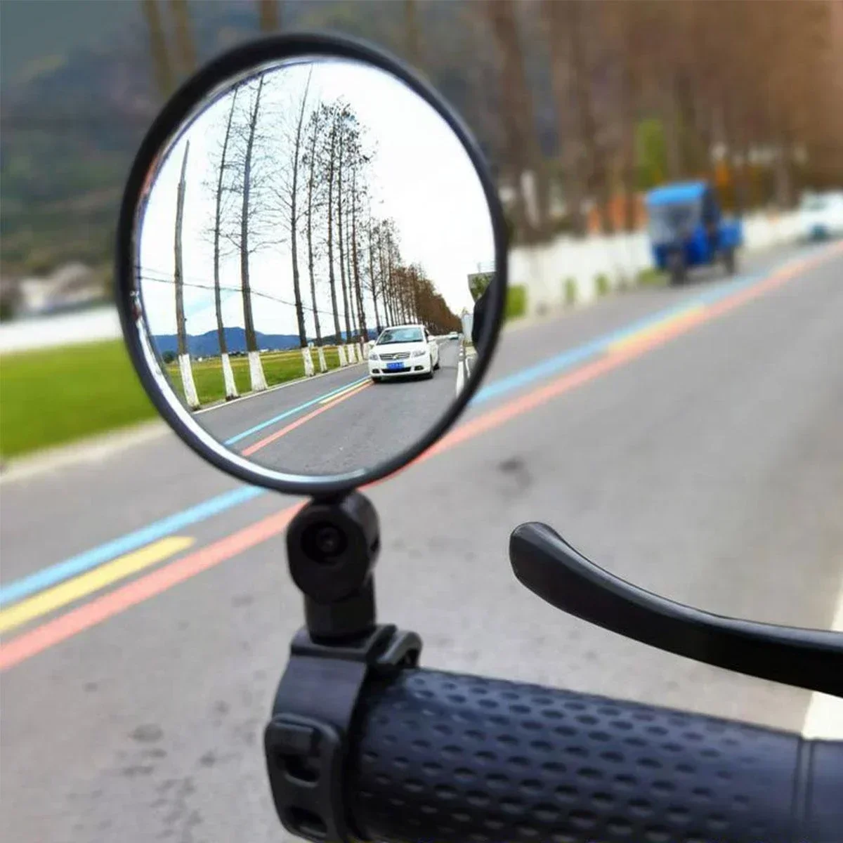 1/2pcs Bicycle Rearview Mirror 360 Degree Rotation Auxiliary Convex Mirror Handlebar Mount Cycling Bike Rear View Mirrors