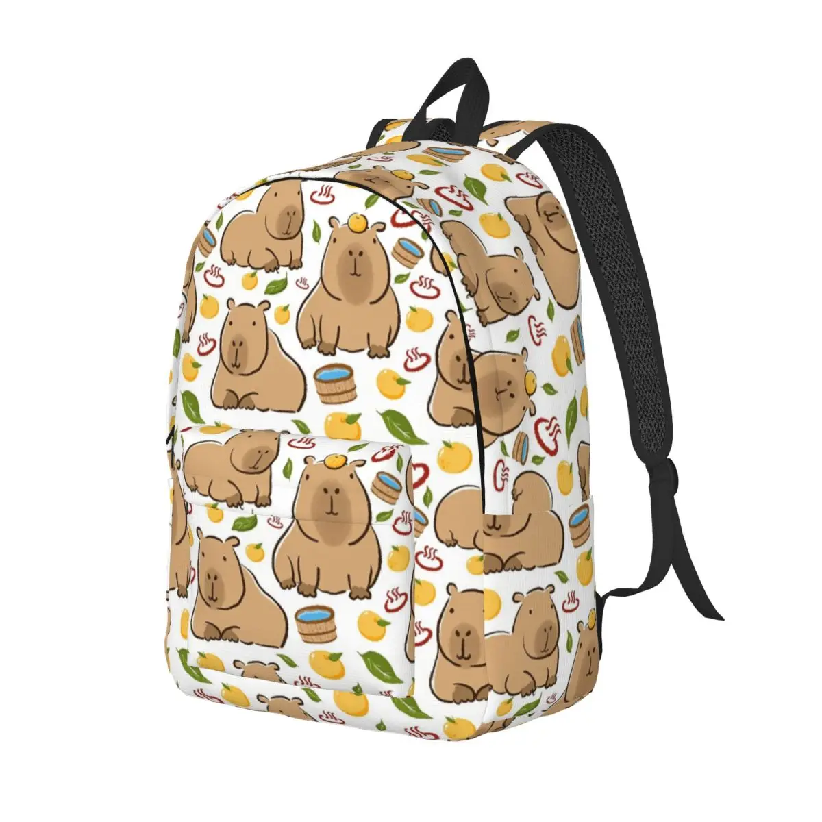 Capybara Yuzu Onzen Bath for Teens Student School Bookbag Daypack Elementary High College Sports