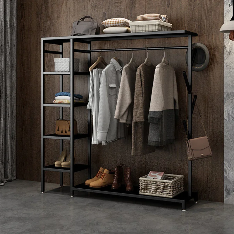 Custom. Clothes Hanger Bedroom Floor Household Pendants Vertical Bed & Breakfast Coat Rack Room Shoe Rack Integrated Clothes Han