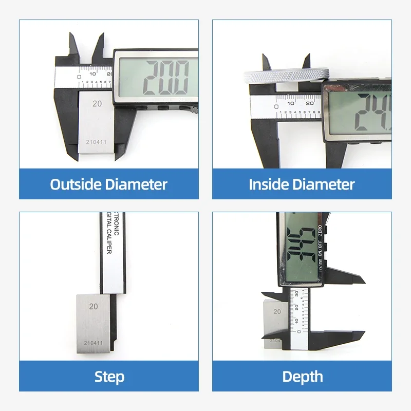 Pachymeter فرجار رقمي البلاستيك الورنية الفرجار أدوات النجارة قياس سمك أدوات قياس عيار حاكم الإلكترونية