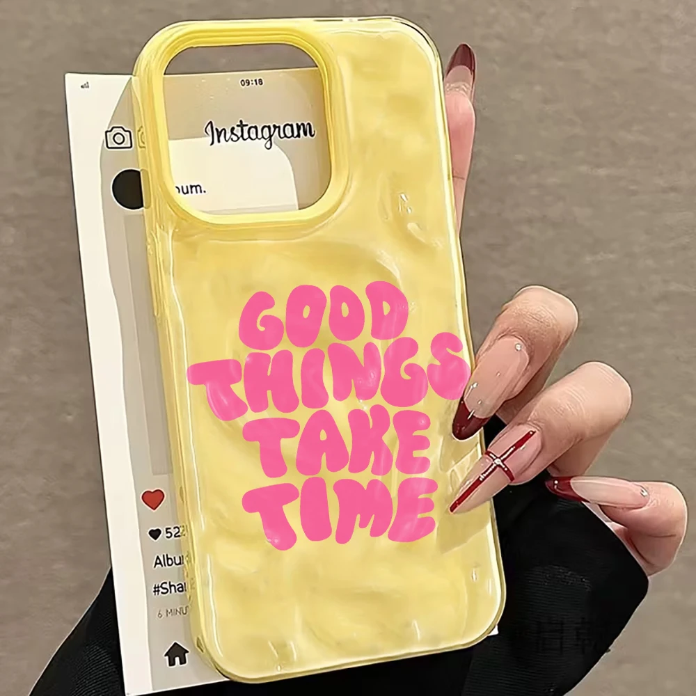 

Vibrant Multicolored Slogan Phone Case For iPhone 12 17 16 15 14 13 11 Pro Max For iPhone 16 15 14 Plus Air Silicone Soft Coque