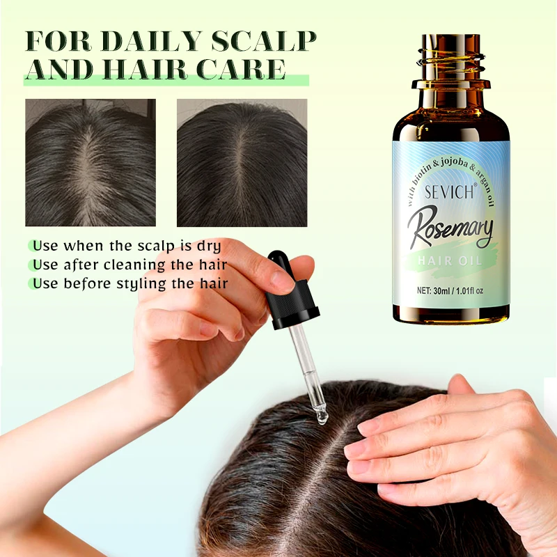 

Rosemary Mint oil Scalp Hair Strengthening Hair Growth Essential Nourishing Treatment For Split Ends Dry Organics Hair Care Oil