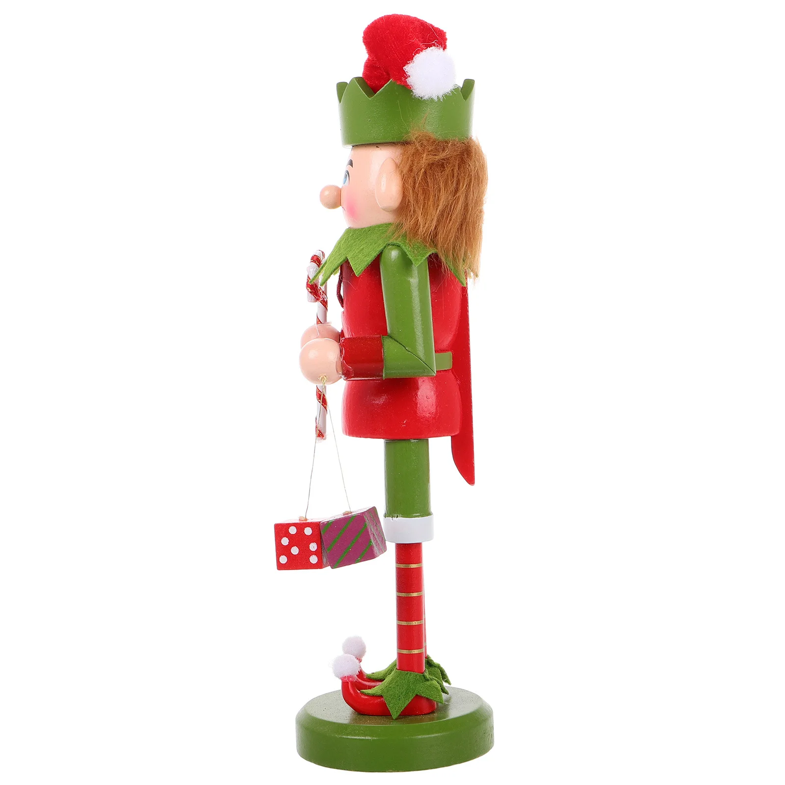 

Wooden Nutcracker Christmas Decoration Holiday Figure Tabletop Ornament Xmas Desktop Craft Festive Home Decor