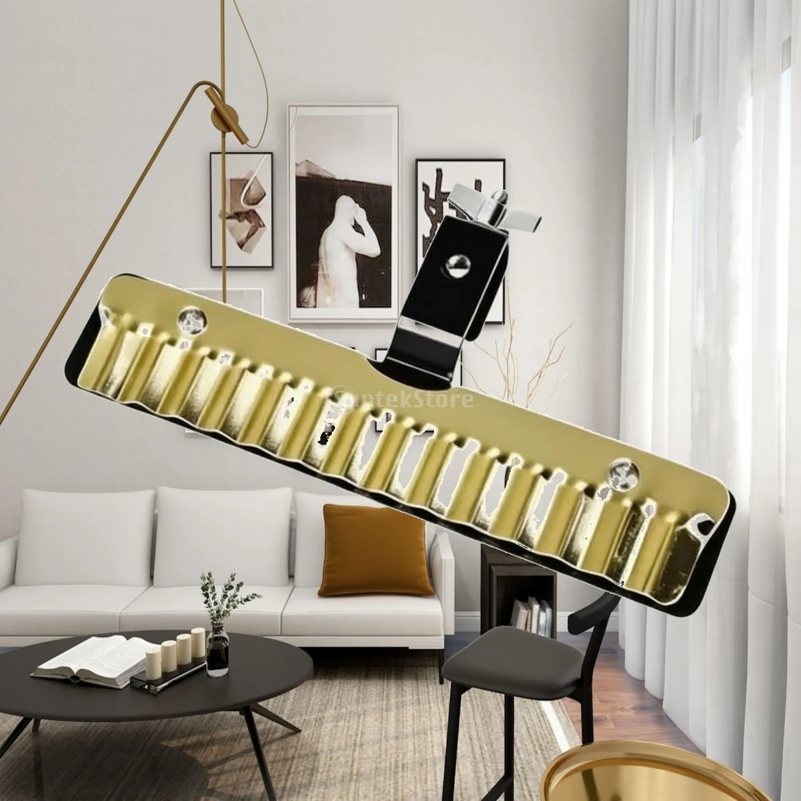 Industrial Cymbal Percussion Plate Gold Finish Steel Effect Metal for Drum Set Creative Sound Add on