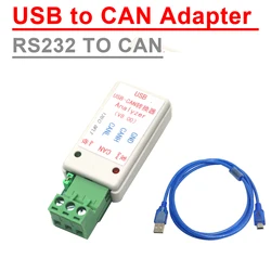 USB To CAN /RS232 TO CAN Serial Port Converter Adapter 232 CAN Bus Transfer Send / Receive DATA Communication Analysis