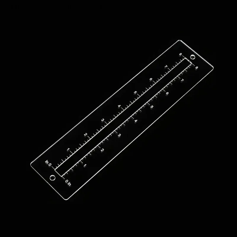 3pcs Acrylic Zipper Template Set Transparent Sewing Ruler For DIY Bag Pocket Crafting Quilting Patchwork Tools For Beginners