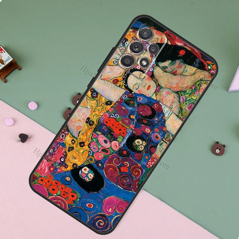 The Kiss Gustav Klimt Painting Fundas For Samsung A53 A33 A23 A13 A73 A12 A22 A32 A42 A52 A72 A50 A51 A71 A14 A34 A54 Case