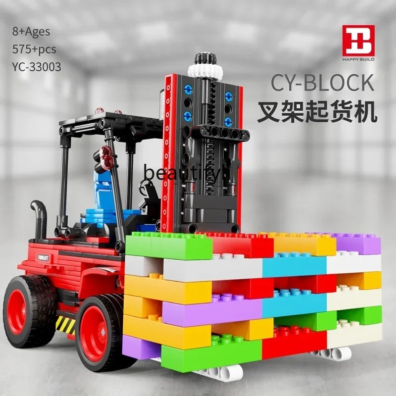 Bloques de construcción de China, vehículo de construcción, excavadora de control remoto, grúa de alta dificultad, juguete alto para niño