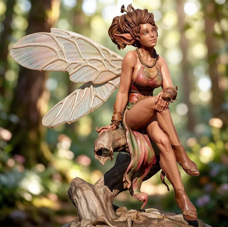 76mm Resin model beauty kit self assembling and coloring TD-3393
