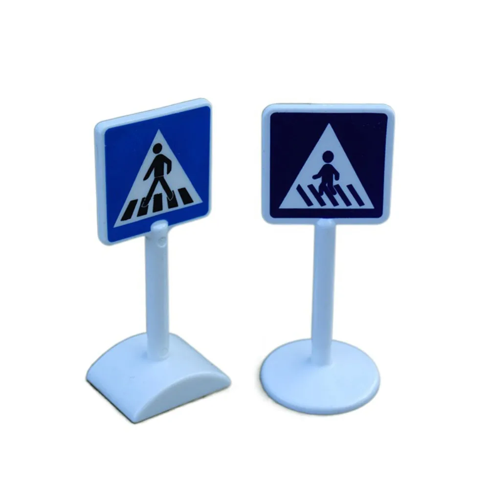 Road Block Dollhouse Speed Limit Sign Model Toy Miniature Simulation City Road Signs Durable Mini Mini Traffic Road Signs